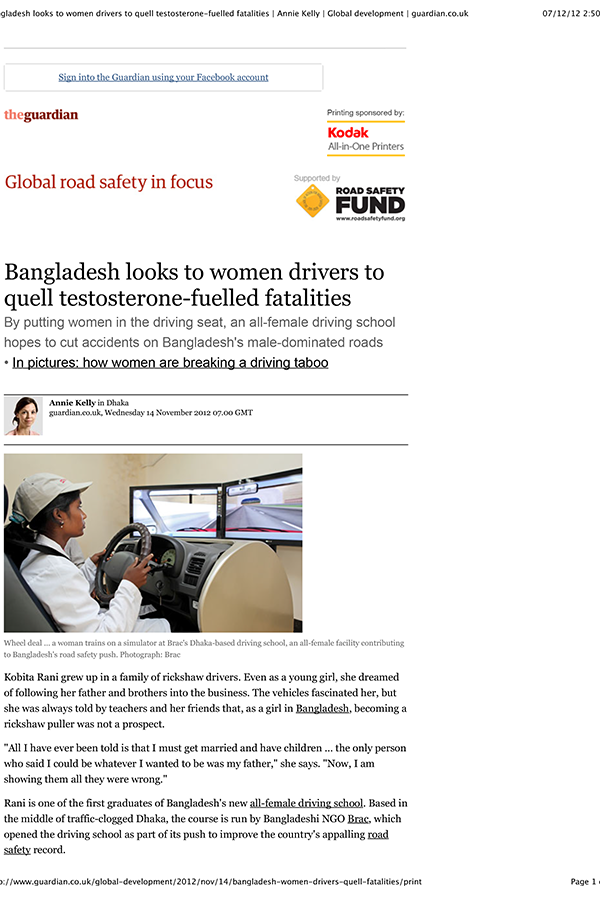Driving Simulators help women