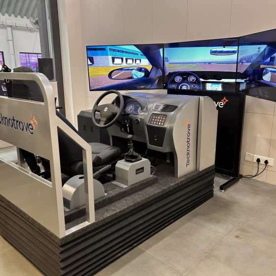 card driving training simulator