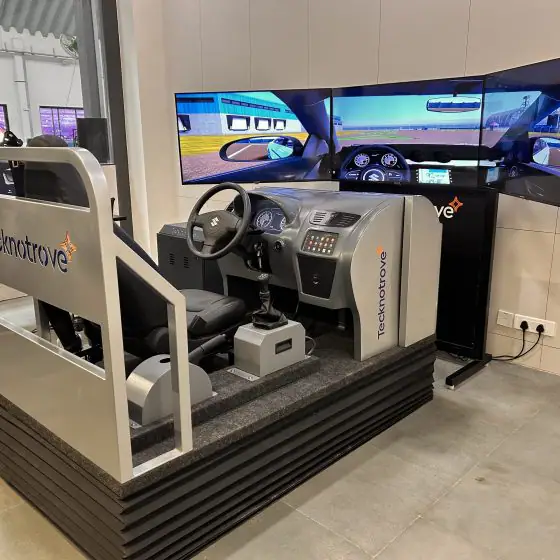 card driving training simulator