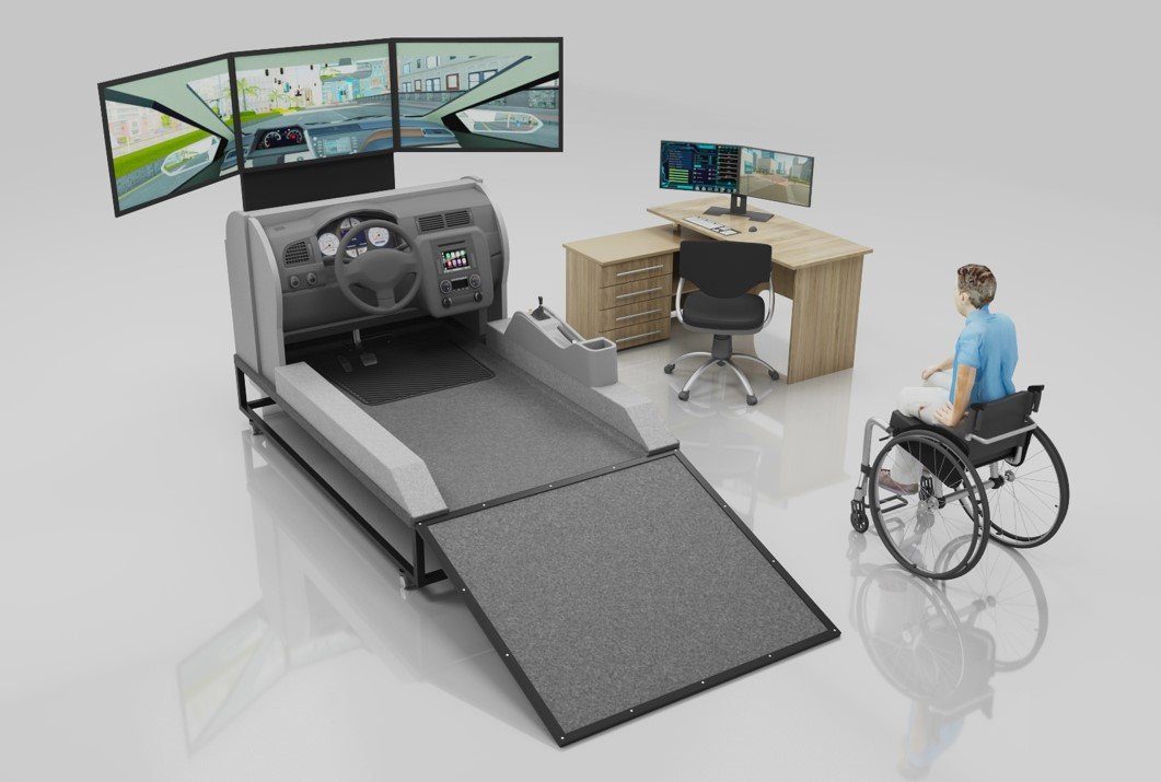 VS500M-R Car Simulator for Rehabilitation and Research