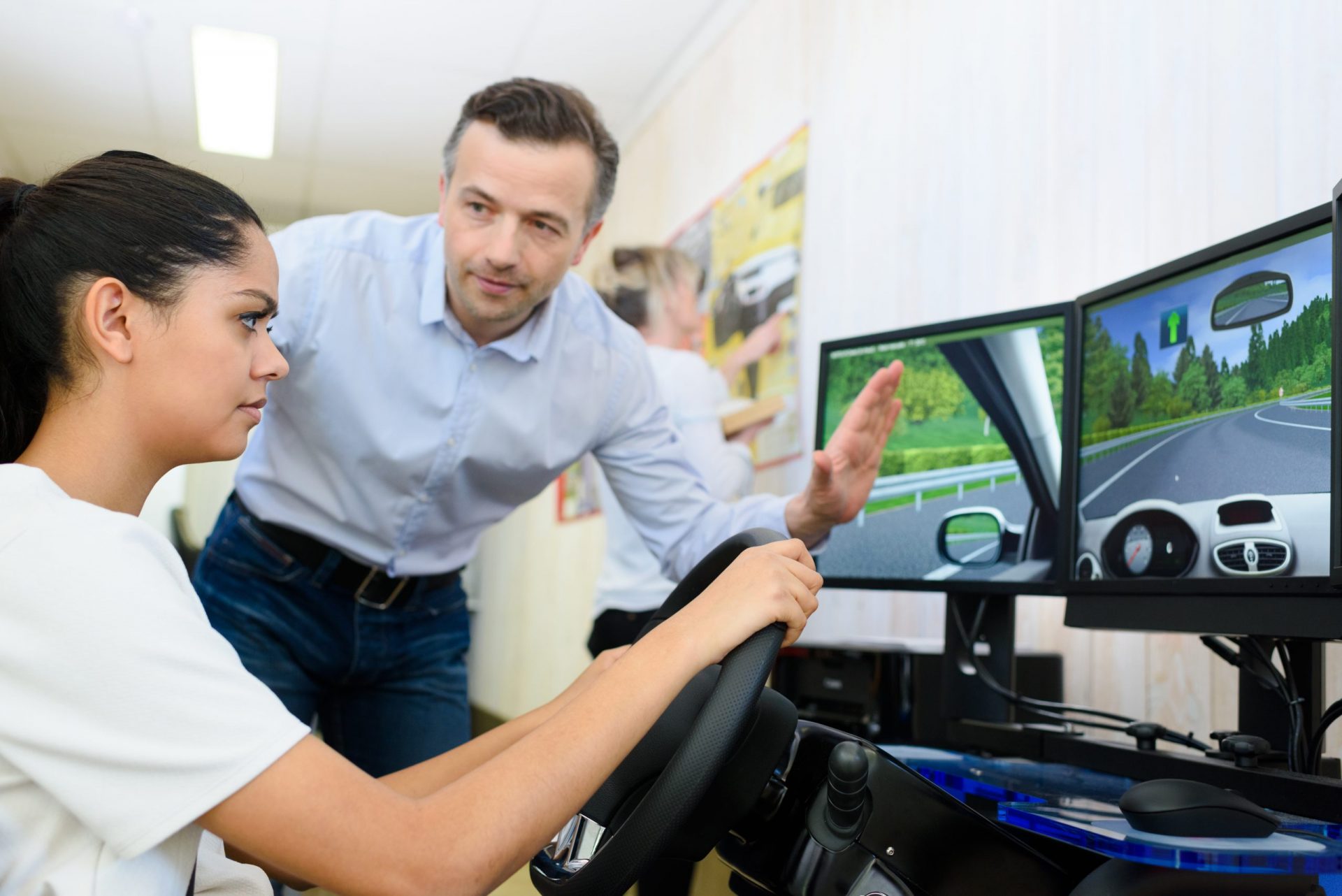 Driving simulator for young drivers