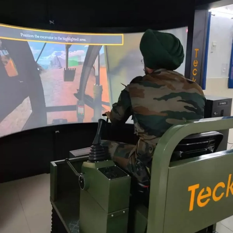 Military dozer training simulator copy