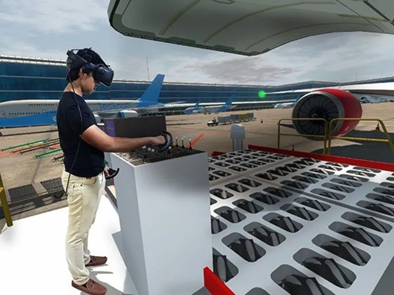 VR-Training cargo loader simulator